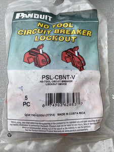 PANDUIT PSL-CBNT-V Circuit Breaker Lockout Device, PACK OF 5!!! PSL-CBNT NEW!