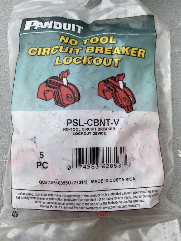 PANDUIT PSL-CBNT-V Circuit Breaker Lockout Device, PACK OF 5!!! PSL-CBNT NEW!