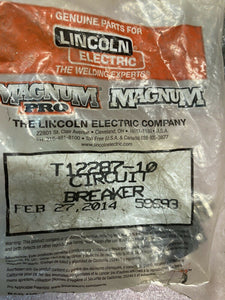 LINCOLN ELECTRIC T12287-10 CIRCUIT BREAKER, 5.0A, 250VAC, NEW OLD STOCK