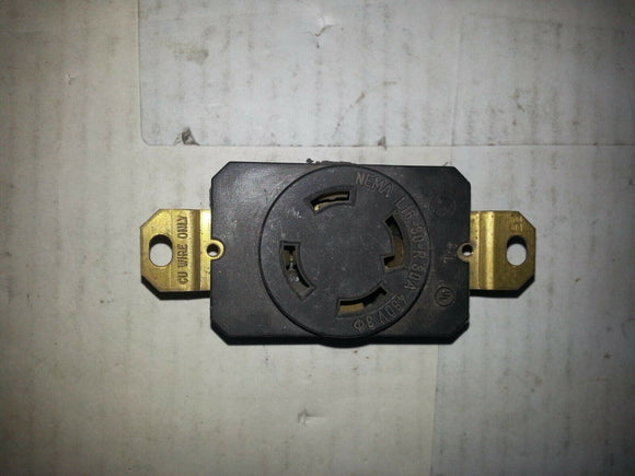 NEMA L16-30-R 30A 480V  3P RECEPTICLE