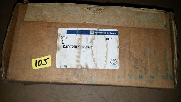 NIB Telemecanique Control Relay CAD72REQ3828G5 24vdc Coil ladn22 la1 dn22 CAD50B
