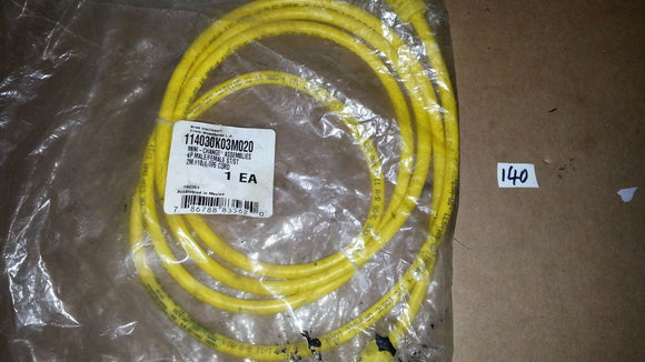 NIB BRAD CONNECTIVITY 114030K03M020 MINI-CHANGE ASSEMBLIES 4P MALE/FEMALE