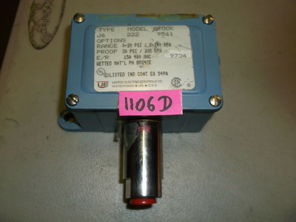 UNITED ELECTRIC J6-222-9561