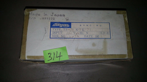 NIB Tamagawa Weschler Motor TS472N17E17
