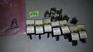 USED ALLEN BRADLEY 800MS-XO12 ASSORTED AS IN PICTURE .. LOT OF 7