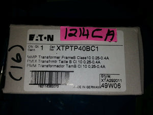 NIB EATON CUTLER HAMMER XTPTP40BC1 .. EACH
