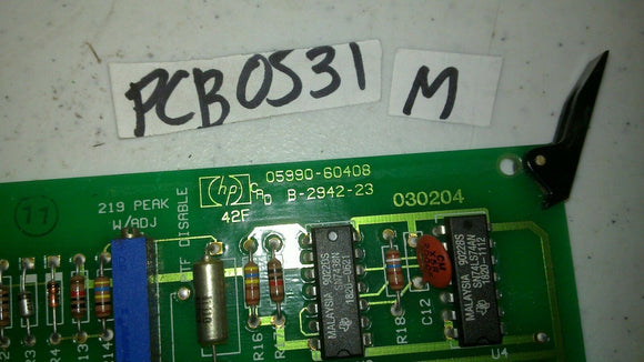 HP MS 05990-60408 SCIENTIFIC BOARD B 2942 23