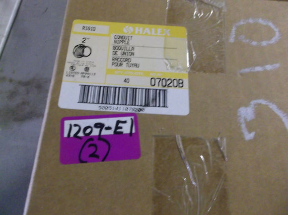 NIB HALEX RIGID CONDUIT NIPPLE 2