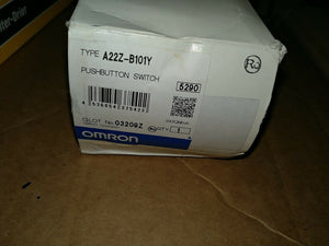 NIB Omron Pushbutton Switch A22Z-B101Y