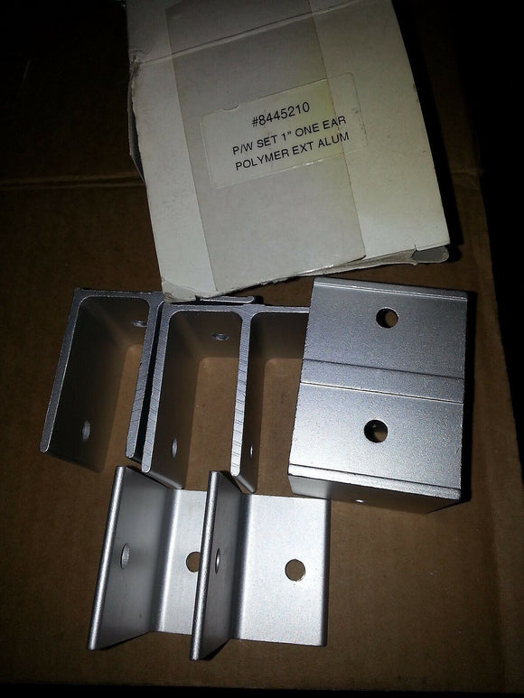 NIB GLOBAL PARTITIONS Wall Panel Bracket,For Polymer Partition, 40-8445210