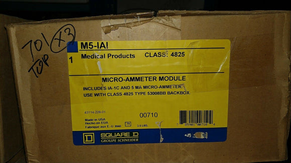 NIB SQUARE D M5IAI M5-IAI MICRO-AMMETER MODULE 4825