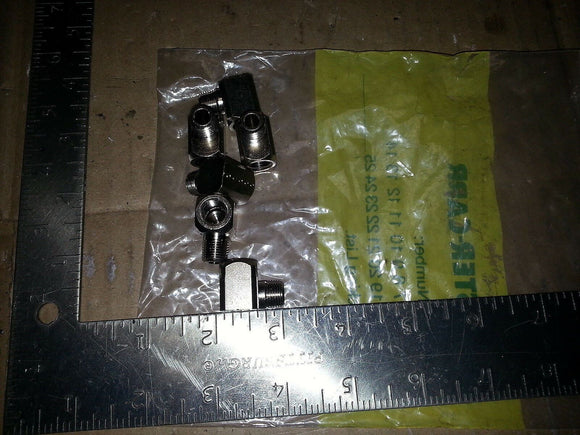 NIB  Pressure Gauge Adapter Right Angle 3/8