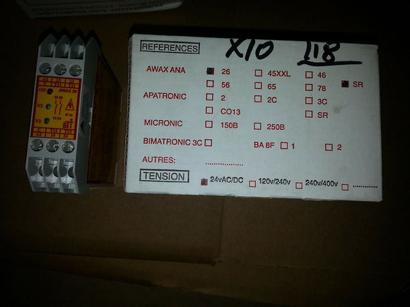 BTI AWAX26-SR 24 VAC / DC RELAY