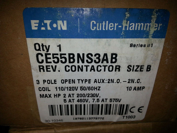 NIB CUTLER HAMMER CE55BNS3AB COIL 110 VAC,,, EACH
