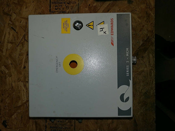 USED GRAY METAL CONTROL BOX APROX D 7