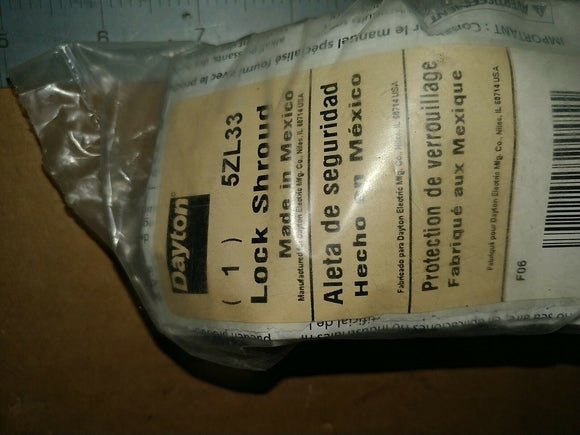 NIB Dayton / Speedaire 5ZL33 Lock Shroud