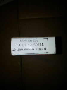NIB Sylvania 30111 Lens, Transparent Mini Dome, Amber, Box of 10