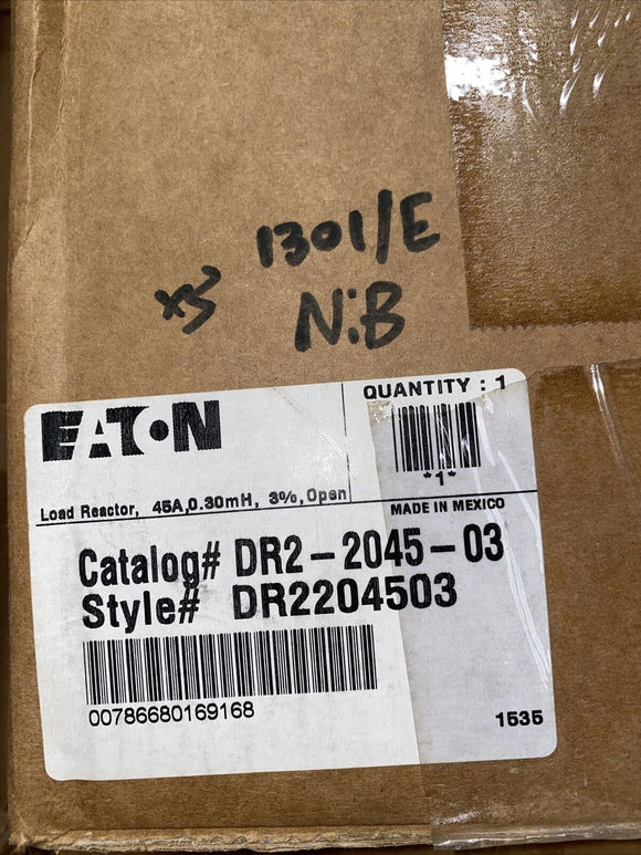NIB EATON DR2-2045-03 LOAD REACTOR RL-04501 DR2204503
