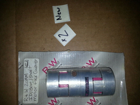 NIB R&W 20MM SHAFT MOTOR FLEX COUPLING ... EACH