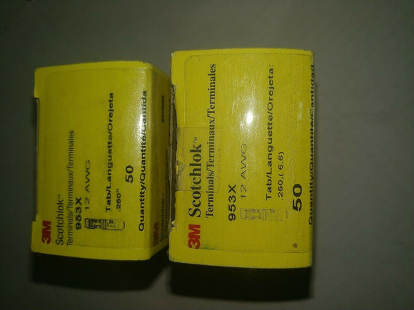 NiB 3M SCOTCHLOK HIGHLAND Displacement Connector,12 AWG 953X  ...PACK OF 50