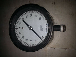 ASHCROFT 238A679-01 REV A DURAGAUGE PRESSURE GAUGE 0-60 PSI