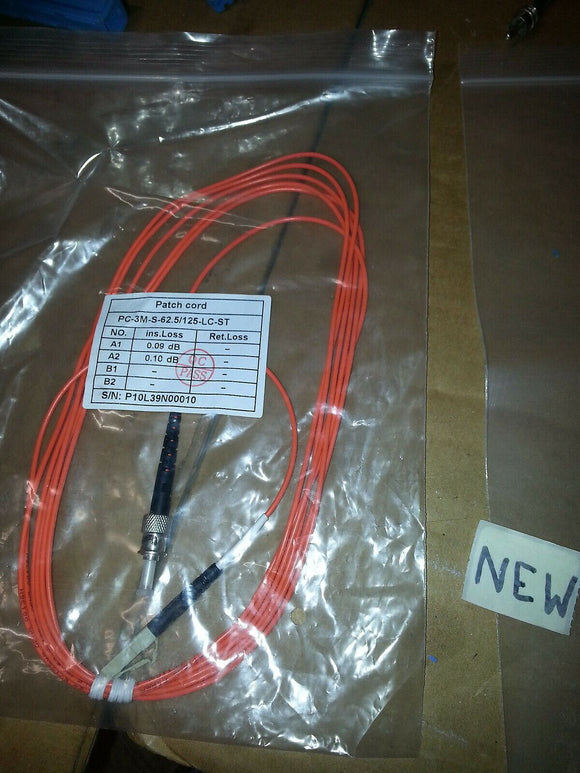 PATCH CORD PC-3M-S-62.5/125-LC-ST FIBER OPTIC
