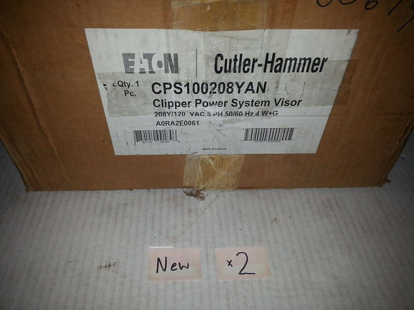 CUTLER-HAMMER CPS100208YAN CLIPPER POWER SYSTEM VISOR 3P 208Y/120 VAC