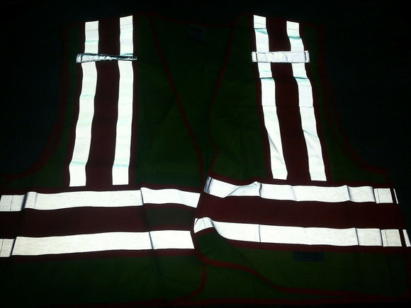 CONDOR 4CWD5 100%POLYSTER Yellow/Green, Orange/Red/Silver, Breakaway Vest