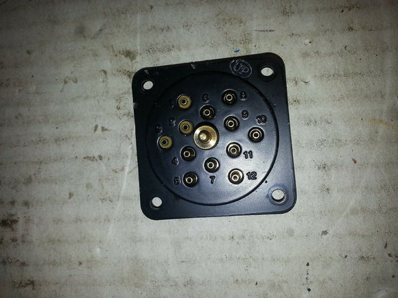 CONNECTOR 12 PIN SQUARE PANEL MOUNT