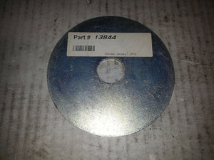 STEEL PLATE 5" DIA 1" HOLE 1/4" THICKNESS FLANGE ..AS IN PICTURE .. LOT OF 2
