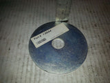 STEEL PLATE 5" DIA 1" HOLE 1/4" THICKNESS FLANGE ..AS IN PICTURE .. LOT OF 2
