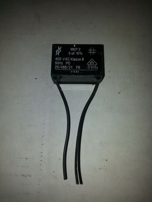 F & T MKP 2 3UF 10% 400VAC B 50HZ P0 25/085/21 P6 51688 EN 60252