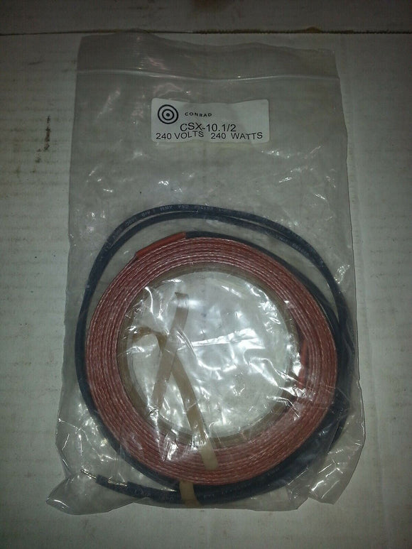CONRAD CSX-10.1/2 240V 240W HEATER TAPE SILICONE 10FT