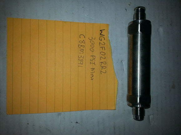 Millipore WG2F02RR2 ST/ST Inline Gas Filter, 1/4