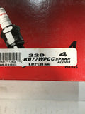Champion Industrial Spark Plugs KB77WPCC, 229, Cat Replacement, PACK OF 4