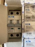 Eaton WMZS2C15 Miniature Circuit Breaker 15A 10kA Type C DP UL1077 BRAND NEW!!