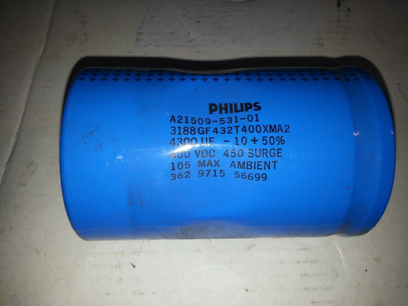 PHILLIPS CAPACITOR 43000 UF 400 VDC ..EACH