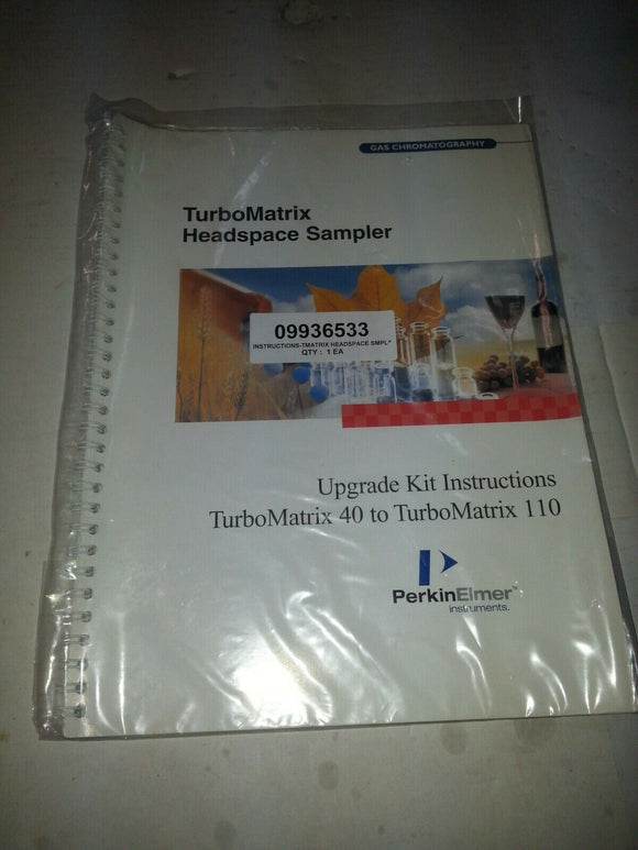 PERKINELMER TURBOMATRIX HEADSPACE SEMPLER 09936533 .. manual only .. no parts