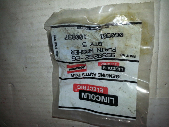 LINCOLN ELECTRIC SSS9262-26 PLAIN WASHER 060581 100837 ...5/PACK