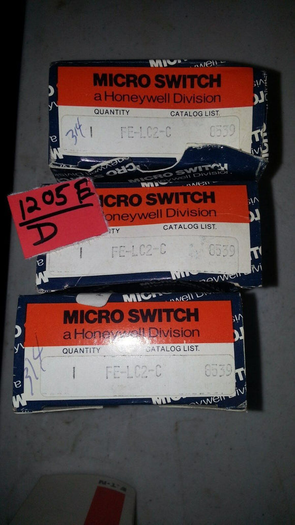 NIB MICRO SWITCH FE-LC2-C   EACH
