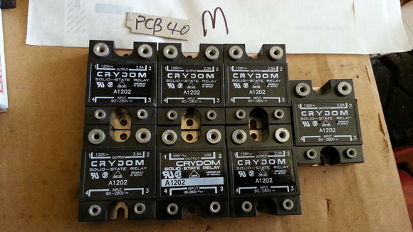 NNB CRYDOM SOLID STATE RELAY A1202 120Vac 2.5A A AMP 90-280Vdc  ..each