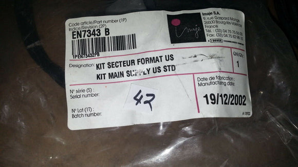 NIB SECTEUR FORMAT KIT EN 7343 US STD EN7343-B
