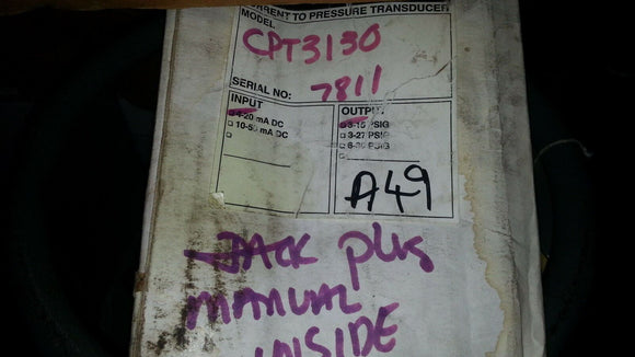 BRANDT TRANSDUCER MODEL Pi CPT 3130 FOR HAZARDOUS LOCATIONS