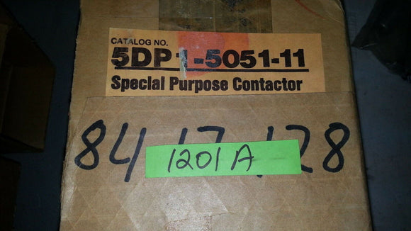 NIB WARD LEONARD CONTACTOR MODEL 5DP1-5051-11