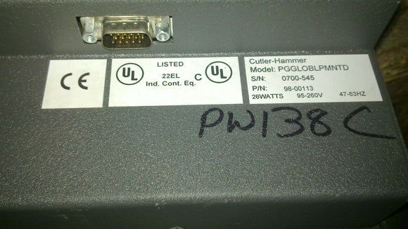 EATON CORPORATION PGGLOBLPMNTD TOUCH SCREEN