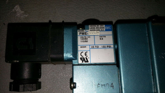 NNB MAC MV-A1C-A312-PM-111JA Pneumatic Solenoid Valve 120/60 PME-111JA