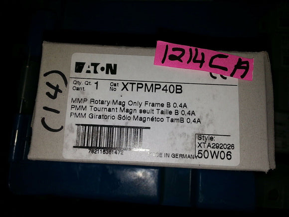 NIB EATON CUTLER HAMMER XTPMP40B