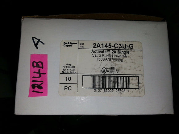 NIB Pass Seymour 2A145C3UG  2A145-C3U-G ... BOX OF 10 ...