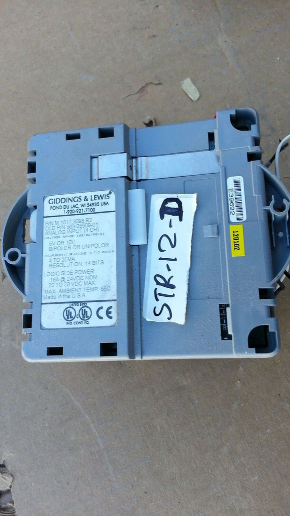 GIDDINGS & LEWIS M 1017 3098 R2     503-25909-01 4 CHANNEL ANALOG INPUT