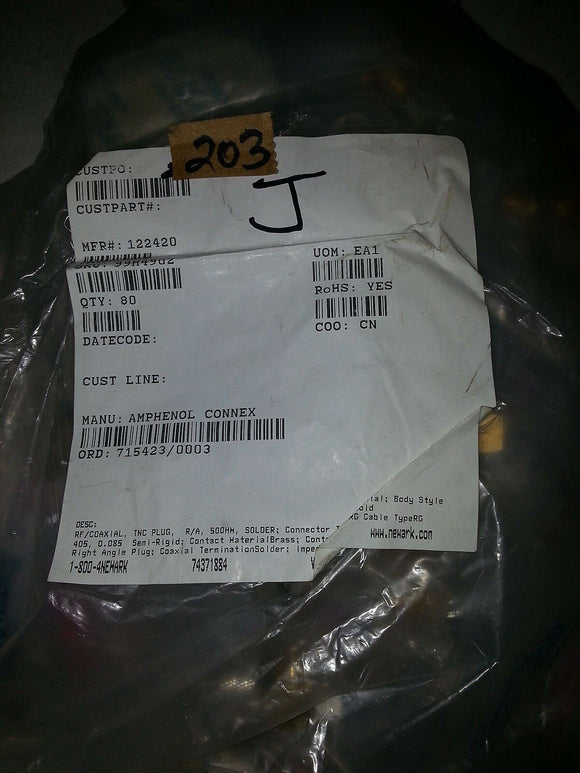 NIB Amphenol Connex 122420     QTY EACH